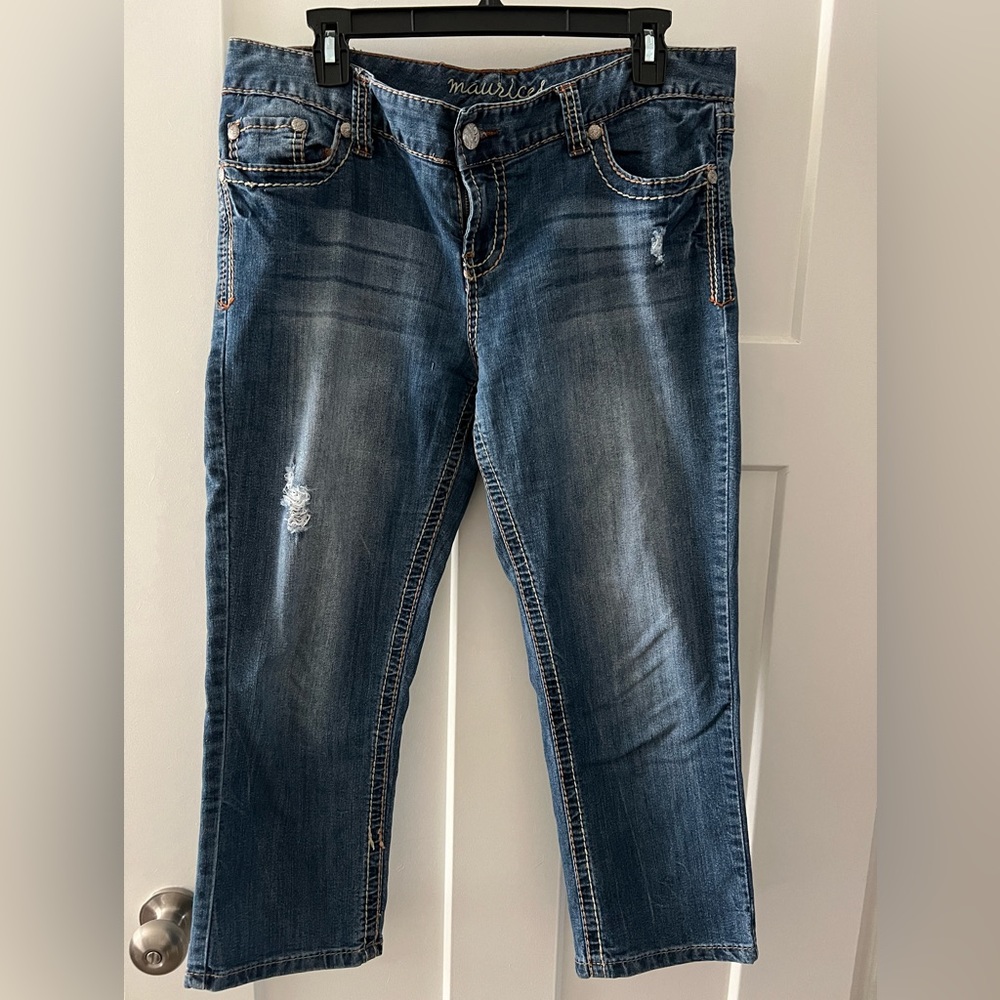 Maurice’s blue Jean capri pants